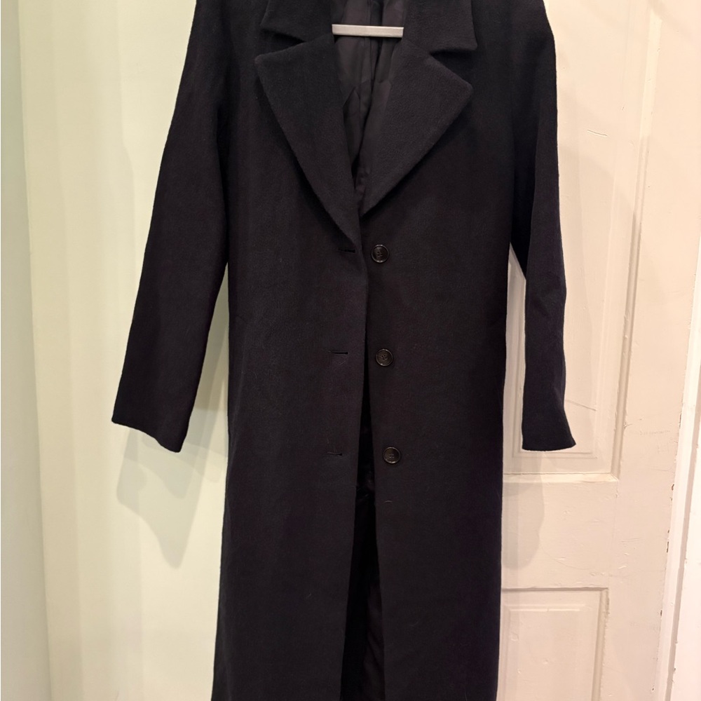 & Other Stories Black Pea Coat